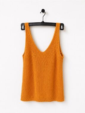 Madewell Golden Mustard Ribbed Knit Tank